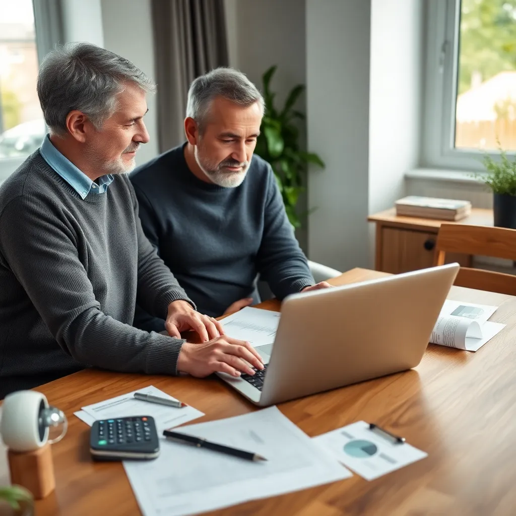 Nederlandse vrouw die financiële administratie bijwerkt aan bureau met laptop en documenten